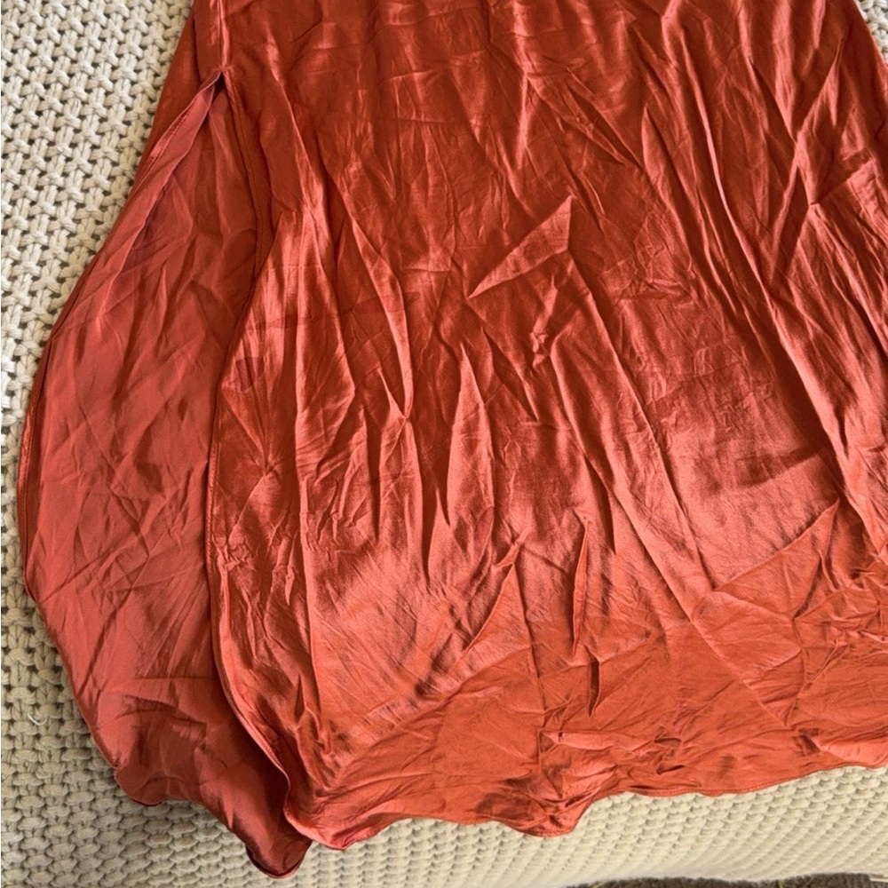 Banana Republic Orange Maxi Slip Dress for Night Out - Picture 2 of 7